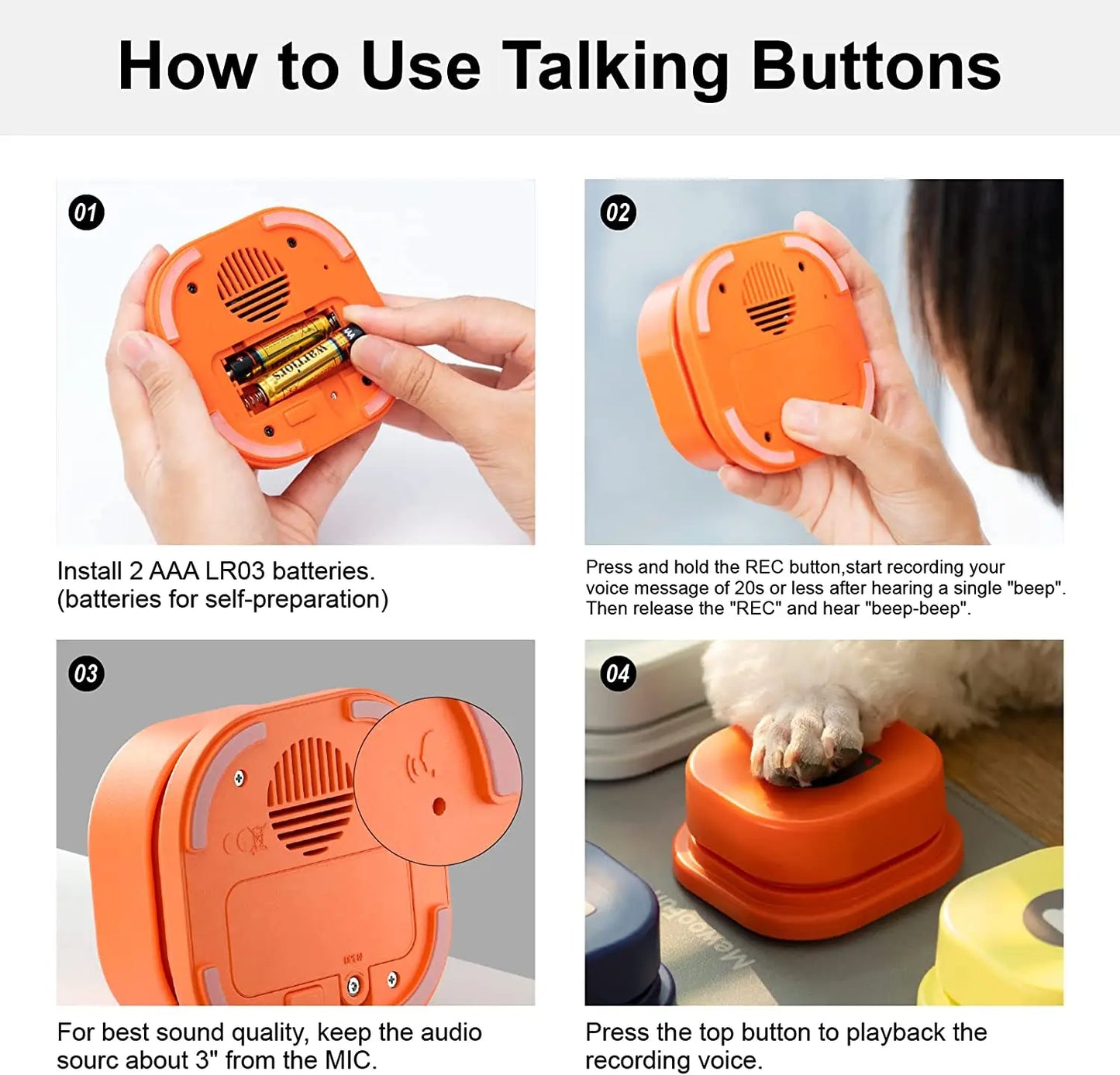 Pet Talk Bell: Interactive Training Tool